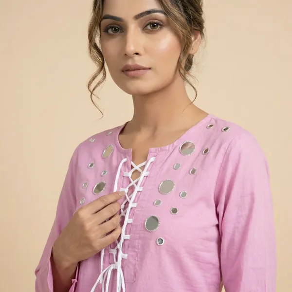 Pink_Mul_Cotton_Tunic_Top_For_Women