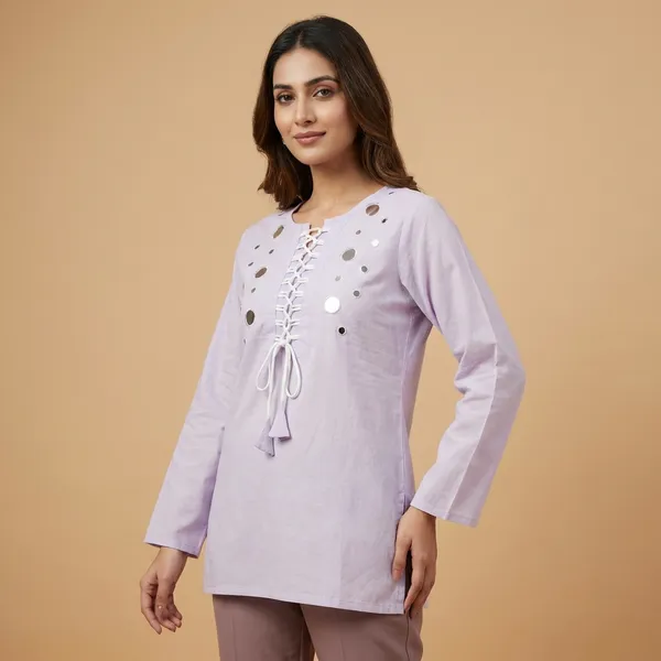 Lavender_Mul_Cotton_Tunic_Top_For_Women
