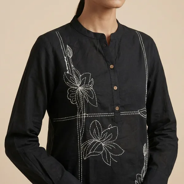 Black_Mul_Cotton_Tunic_Top_For_Women