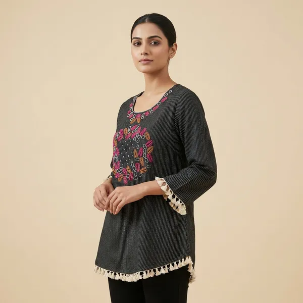 Black_Mul_Cotton_Tunic_Top_For_Women