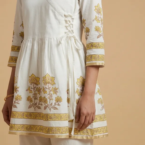 White_Mul_Cotton_Angrakha_Tunic_Top_For_Women