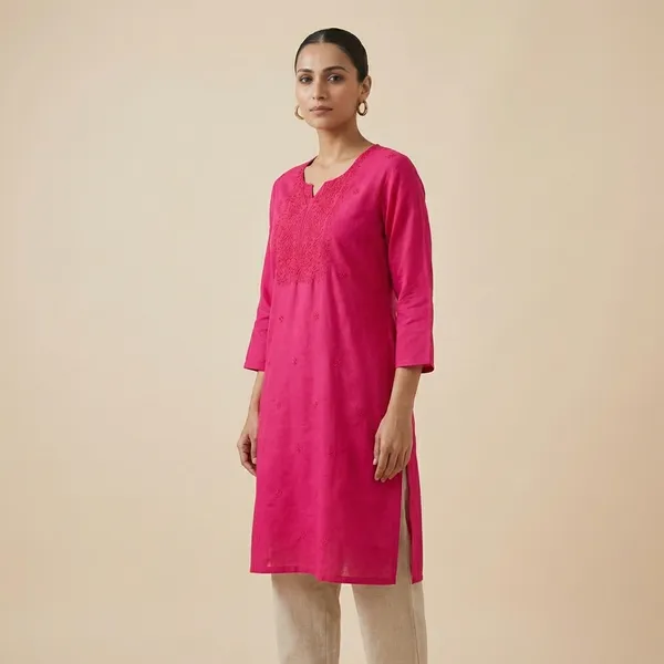 Hot_Pink_Mul_Cotton_Embroidered_Top_For_Women