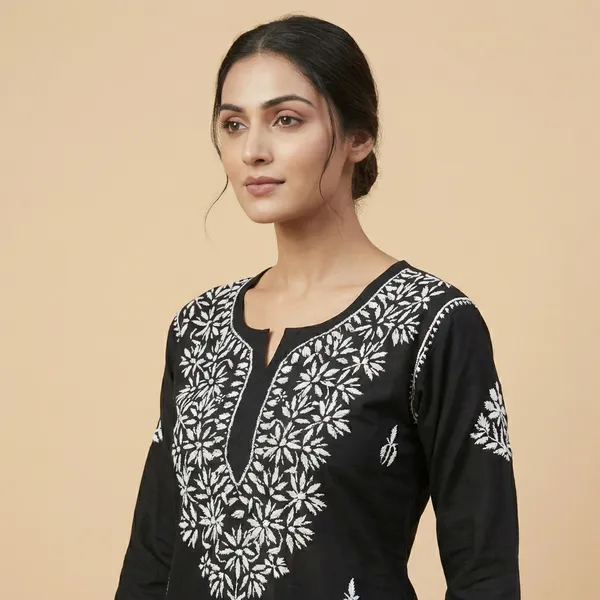 Black_Mul_Cotton_Chikankari_Top_For_Women