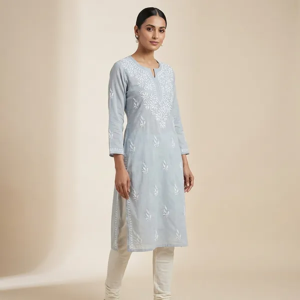 Light_Blue_Mul_Cotton_Chikankari_Top_For_Women