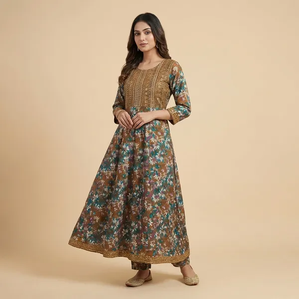 Multicolor_Mul_Cotton_Anarkali_For_Women