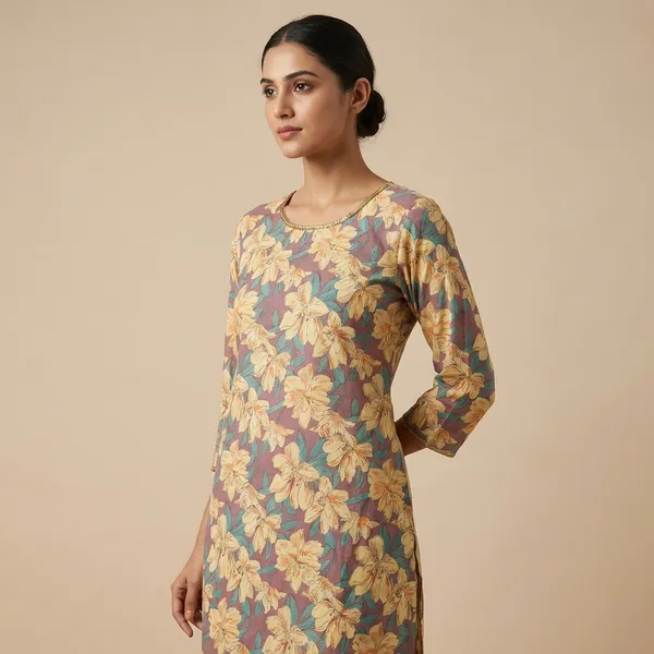 Cream_Mul_Cotton_Premium_Embroidered_Kurti_For_Women