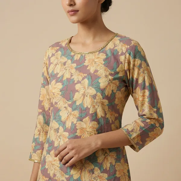 Cream_Mul_Cotton_Premium_Embroidered_Kurti_For_Women