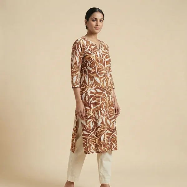 Maroon_Mul_Cotton_Premium_Geometric_Kurti_For_Women