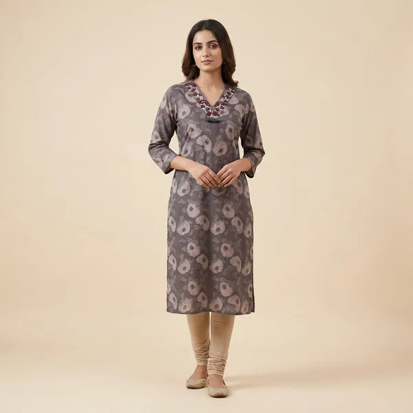 Grey_Mul_Cotton_Premium_Floral_Kurti_For_Women
