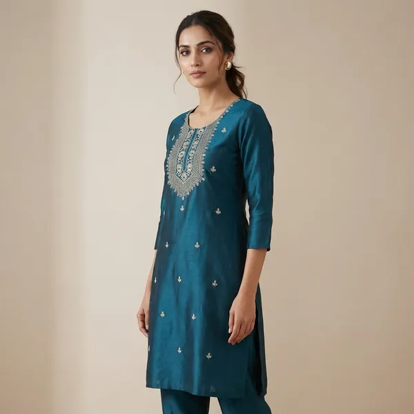 Blue_Mul_Cotton_Premium_Floral_Kurti_For_Women