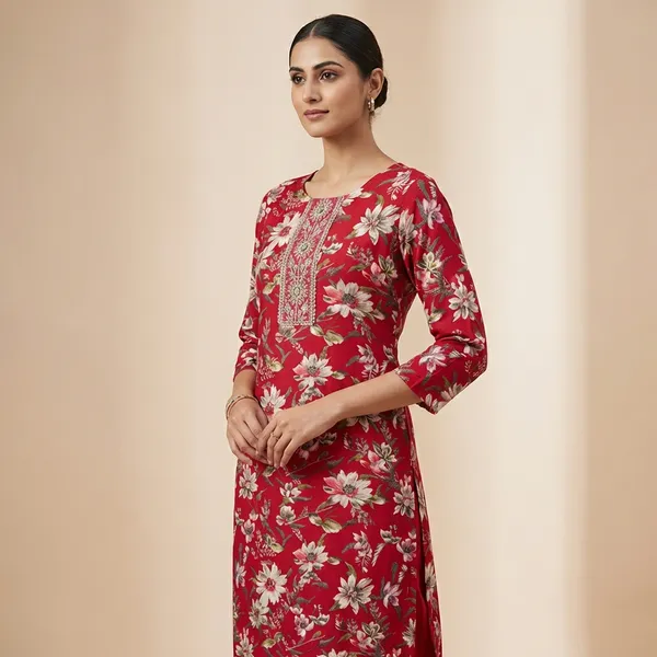 Maroon_Mul_Cotton_Premium_Floral_Kurti_For_Women