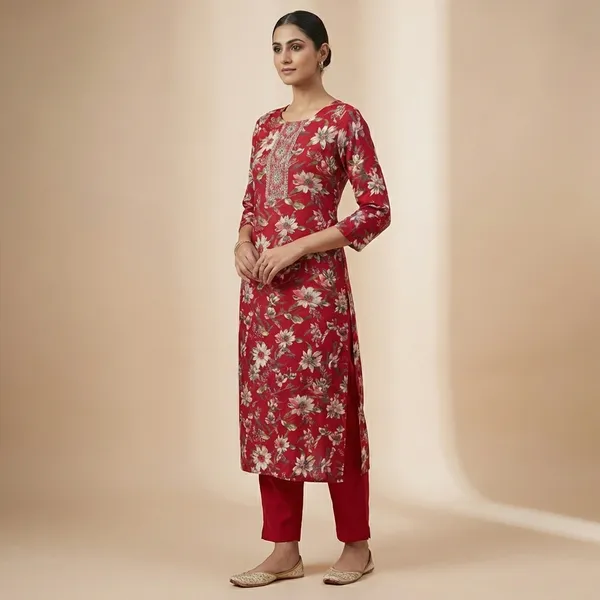 Maroon_Mul_Cotton_Premium_Floral_Kurti_For_Women