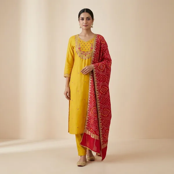 Bright_Yellow_Mulmul_Cotton_Ethnic_3Pc_Suit_Salwar_Kameez_Set_For_Women