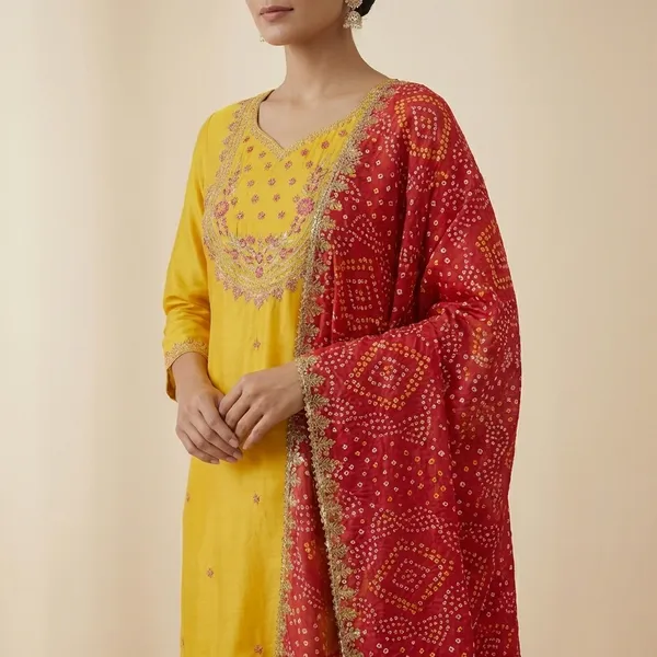 Bright_Yellow_Mulmul_Cotton_Ethnic_3Pc_Suit_Salwar_Kameez_Set_For_Women
