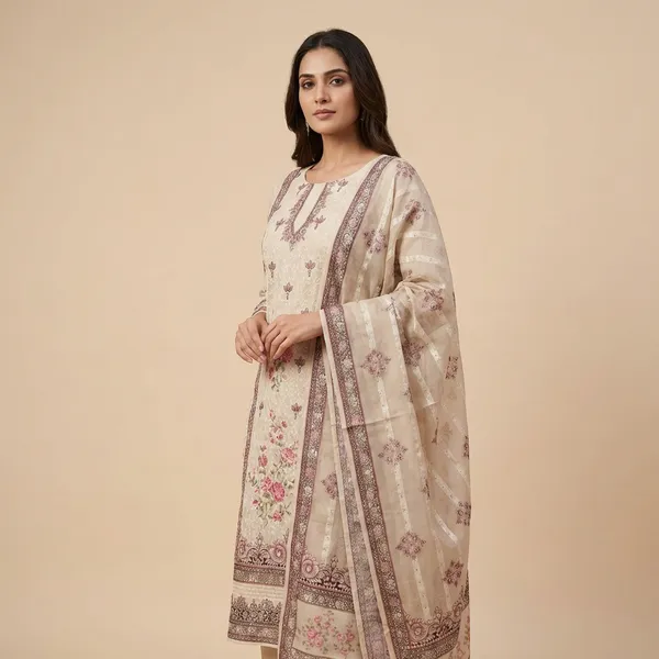 Beige_And_Sand_Mulmul_Cotton_Ethnic_3Pc_Suit_Salwar_Kameez_Set_For_Women