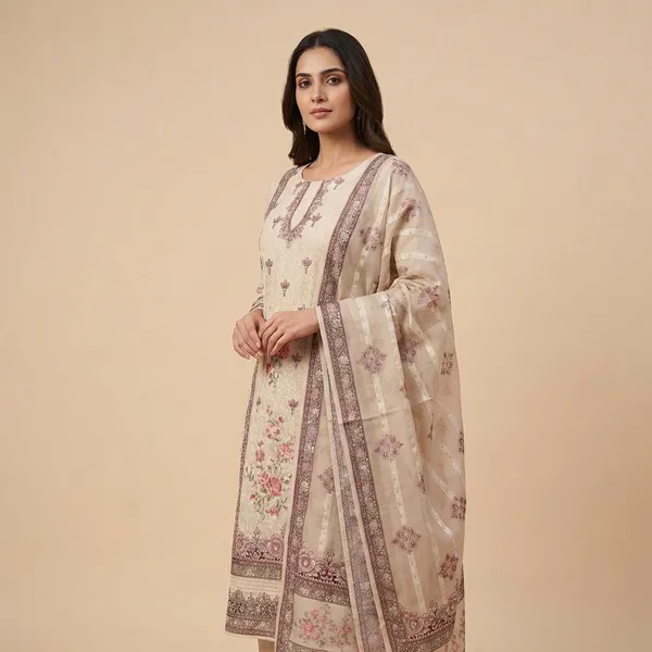 Beige_And_Sand_Mulmul_Cotton_Ethnic_3Pc_Suit_Salwar_Kameez_Set_For_Women