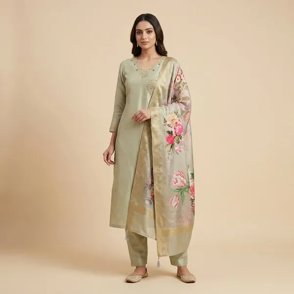 Sage_Green_Mulmul_Cotton_Ethnic_3Pc_Suit_Salwar_Kameez_Set_For_Women