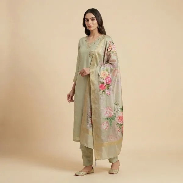 Sage_Green_Mulmul_Cotton_Ethnic_3Pc_Suit_Salwar_Kameez_Set_For_Women