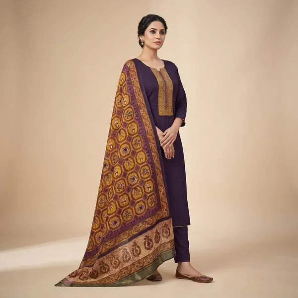 Deep_Purple_Gaji_Ethnic_3Pc_Suit_Salwar_Kameez_Set_For_Women