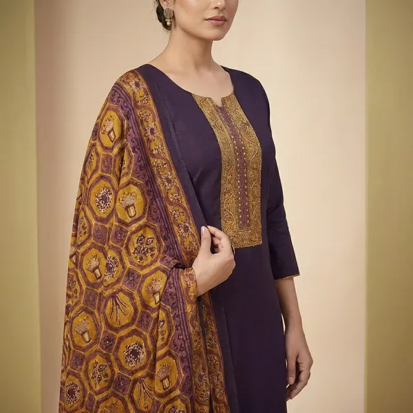 Deep_Purple_Gaji_Ethnic_3Pc_Suit_Salwar_Kameez_Set_For_Women