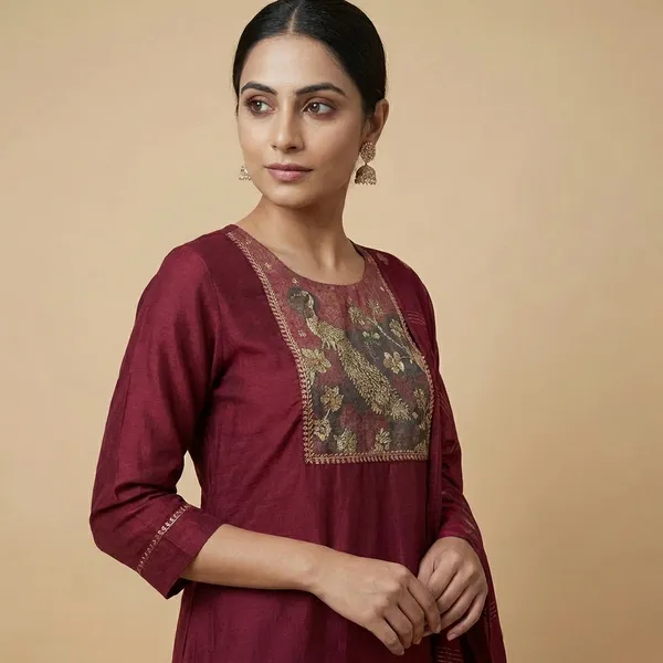 Maroon_And_Wine_Mulmul_Cotton_3Pc_Suit_Salwar_Suit_Set_For_Women