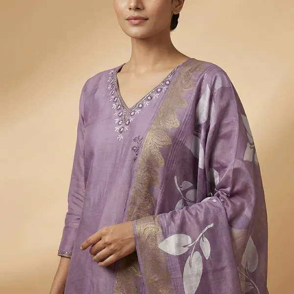 Lavender_Mulmul_Cotton_3Pc_Suit_Salwar_Suit_Set_For_Women