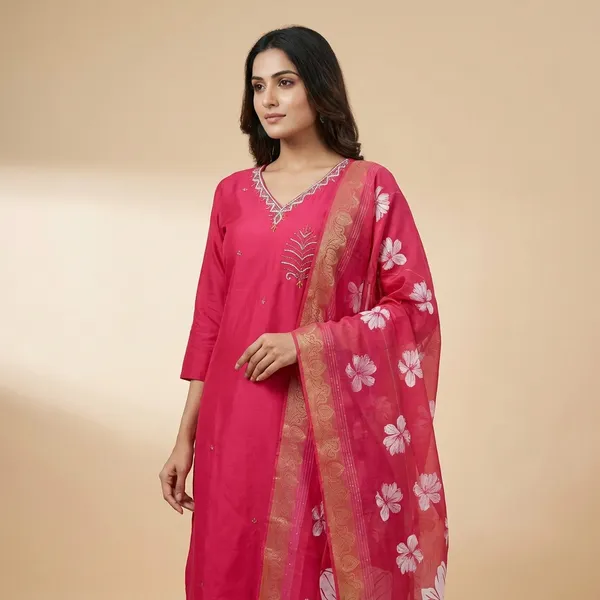 Magenta_Art_Silk_Straight_Suit_Set_For_Women
