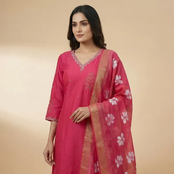 Magenta_Art_Silk_Straight_Suit_Set_For_Women