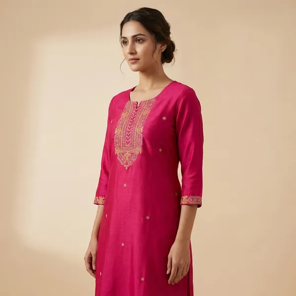 Pink_Mul_Cotton_Premium_Ikat_Kurti_For_Women