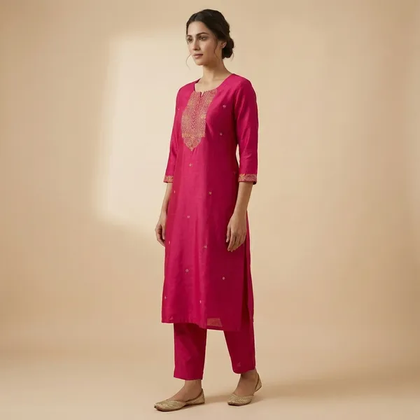 Pink_Mul_Cotton_Premium_Ikat_Kurti_For_Women