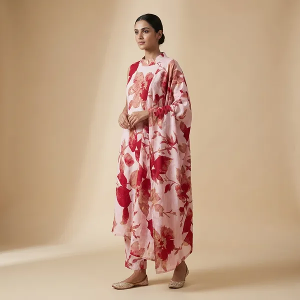 Pink_Mulmul_Cotton_Kurta_Set_For_Women