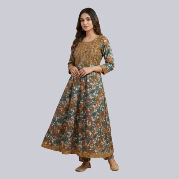 Multicolor_Mul_Cotton_Anarkali_For_Women