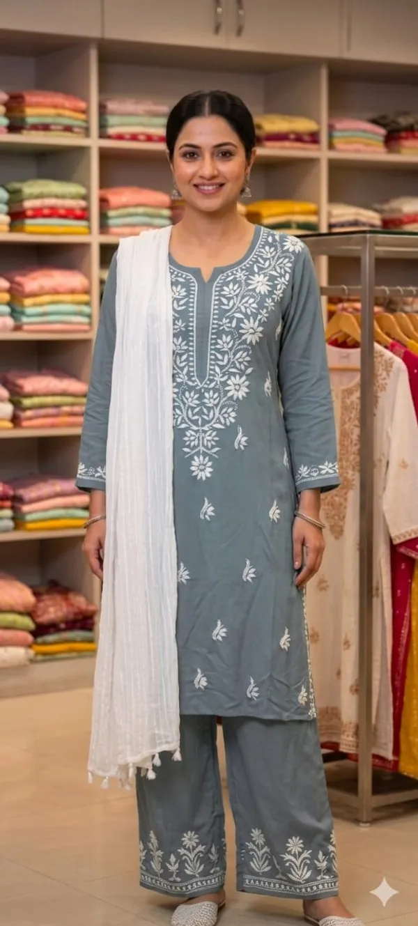chikankari_kurti_hand_embroidered_with_palazzo_and_dupatta