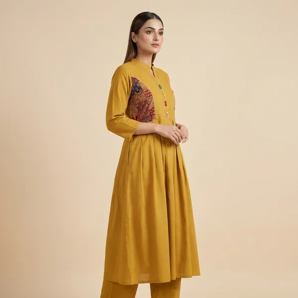 Mustard_Cotton_A-line_Palazzo_2_Pc_Kurti_Sets_For_Women