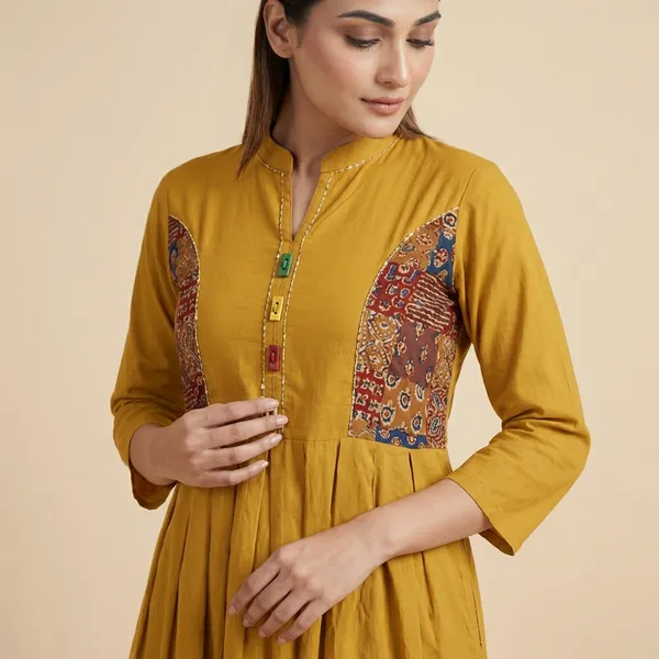 Mustard_Cotton_A-line_Palazzo_2_Pc_Kurti_Sets_For_Women