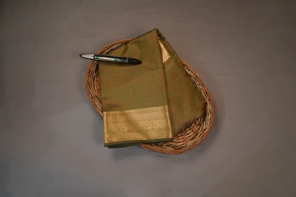 Green_Banarasi_Silk_Zardozi_Work_Saree_For_Women