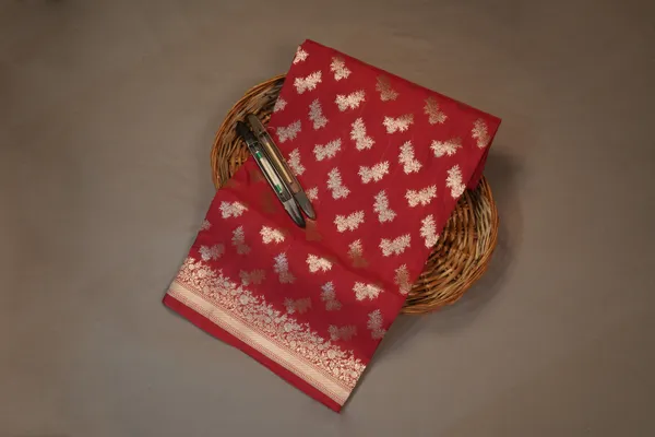 Maroon_Banarasi_Silk_Zardozi_Work_Saree_For_Women
