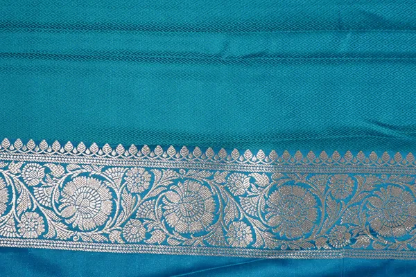Blue_Banarasi_Silk_Zardozi_Work_Saree_For_Women