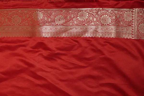 Red_Banarasi_Silk_Zardozi_Work_Saree_For_Women