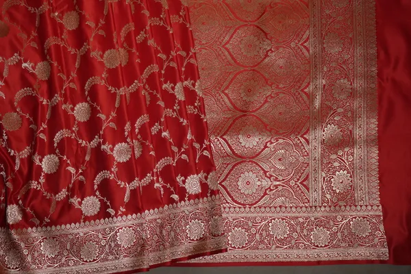 Red_Banarasi_Silk_Zardozi_Work_Saree_For_Women