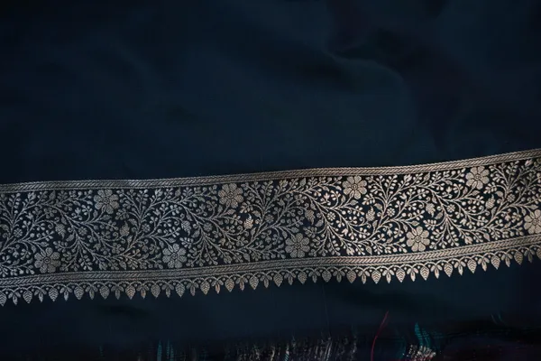 Blue_Banarasi_Silk_Zardozi_Work_Saree_For_Women
