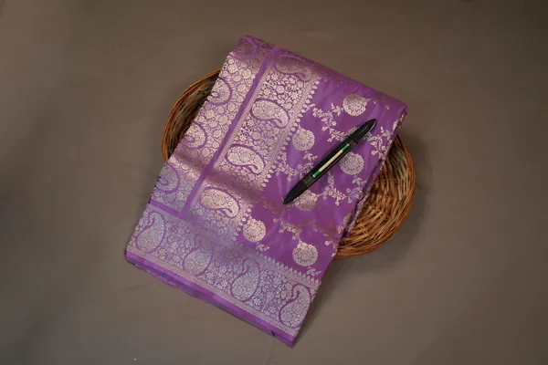 Lavendar_Banarasi_Silk_Zardozi_Work_Saree_For_Women