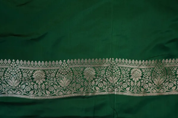 Green_Banarasi_Silk_Zardozi_Work_Saree_For_Women