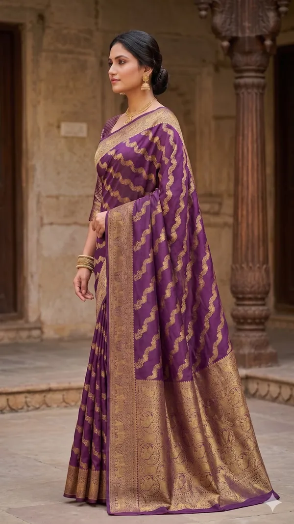 PURPLE__Art_Banarasi_Silk_SAREE