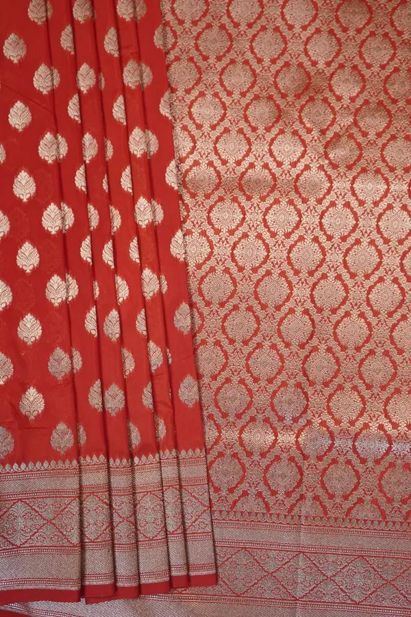 Red_Banarasi_Silk_Zardozi_Work_Saree_For_Women