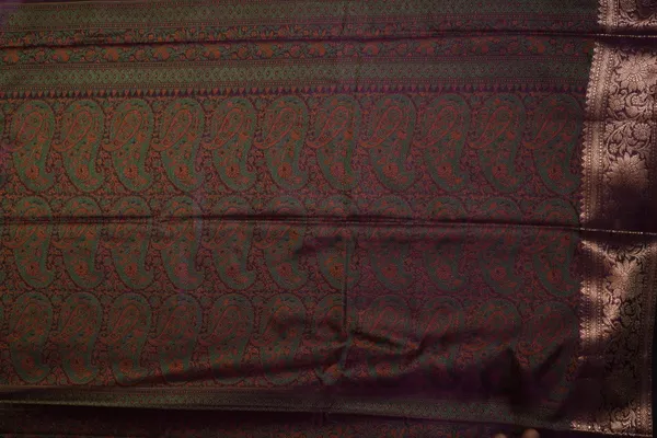 Wine_Banarasi_Silk_Zardozi_Work_Saree_For_Women