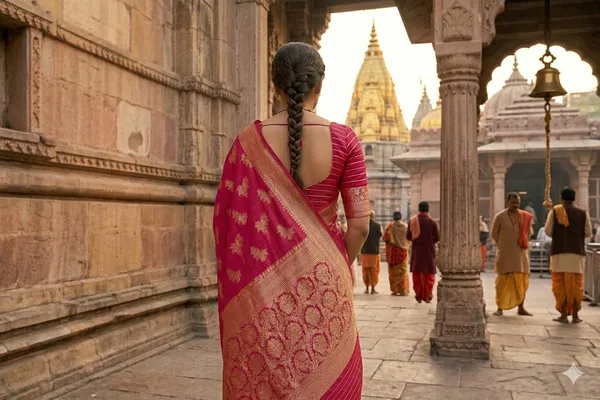 Pink_Banarasi_Silk_Zardozi_Work_Saree_For_Women