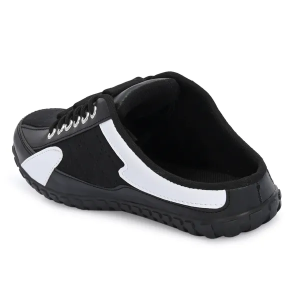 Black_Leatherette_And_Airmix_Slip_On_Sneakers_For_Men