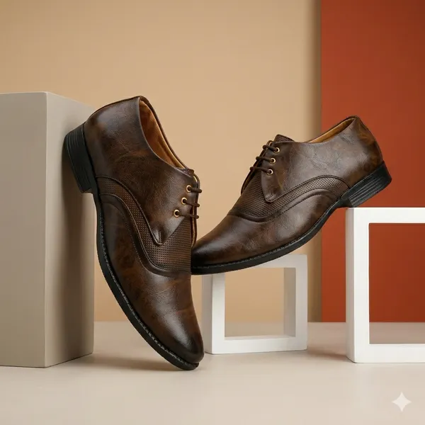 Brown_Napa_Leather_And_Pu_Lace_Ups_Derby_For_Men