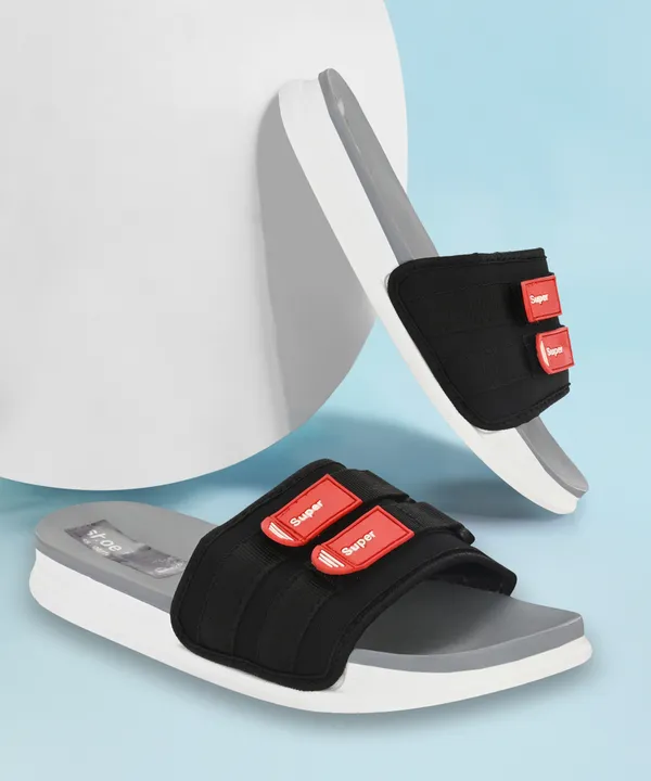 Grey_Silicon_Strap_And_Pvc_Slip_On_Sliders_For_Men